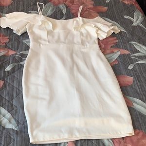 Womens spaghetti strap cold shoulder dress